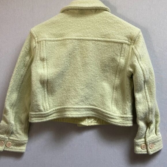 Wilfred Aritzia cropped short Ganna merino wool 3/4 sleevese button jacket Sz S - Picture 2 of 11